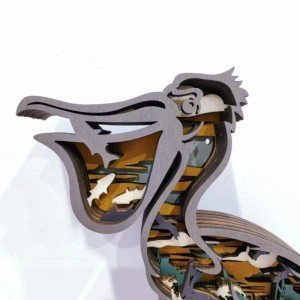 3D ξύλινα στολίδια για τα πουλιά